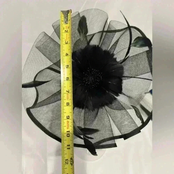 Fascinators with clip and headband (Black) - Picture 5 of 8